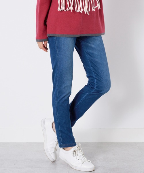 BELLUNA PLUS（ベルーナ）の「美ストレッチ素材レギンスパンツ股下７３ｃｍ（その他パンツ・レディース・ブラック/ライトベージュ/イエロー/ブルー系/ローズ/モスグリーン/インディゴブルー/ブラック系2/ケミカルウォッシュ/ブルー系その他/オフホワイト/ピンク/パープル系/レモンイエロー/ブルー系その他2/ワイン/イエロー系その他2/ベージュ系その他2/グリーン系その他/ライトイエロー系/アイボリー/ミント/モカ/テラコッタ・SMALL/MEDIUM/LARGE/X-LARGE）」の16枚目の写真