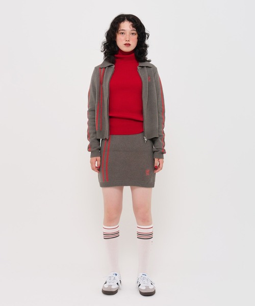 TINA：JOJUN（ティーナジョジュン）の「トラック ニットミニスカート