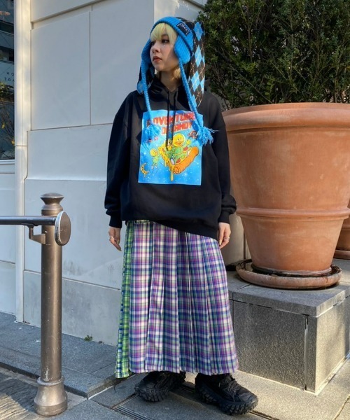 Candy Stripper（キャンディストリッパー）の「ADVENTURE OF CANDY SWEAT フーディー（パーカー・レディース・オレンジ/オフホワイト/ブルー/ブラック・2）」の18枚目の写真