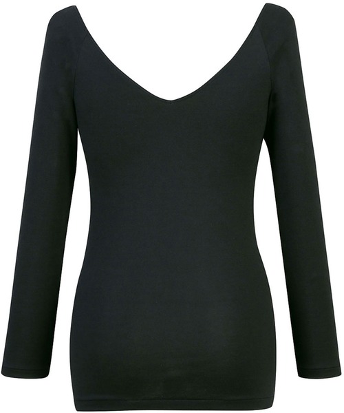 WING（ウイング）の「「綿の贅沢オーガニック」あったかインナー　8分袖（インナーウェア/肌着・レディース・ブラック/ベージュ・LL/L/M）」の6枚目の写真