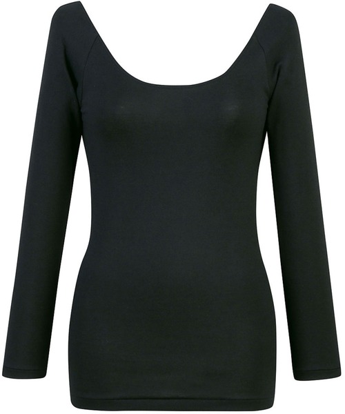 WING（ウイング）の「「綿の贅沢オーガニック」あったかインナー　8分袖（インナーウェア/肌着・レディース・ブラック/ベージュ・LL/L/M）」の5枚目の写真