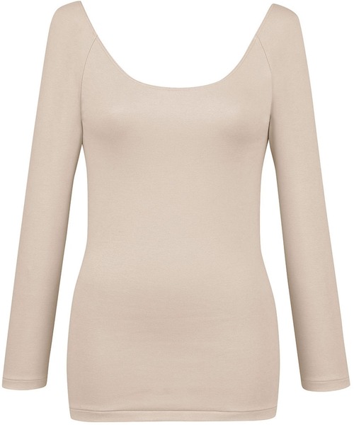 WING（ウイング）の「「綿の贅沢オーガニック」あったかインナー　8分袖（インナーウェア/肌着・レディース・ブラック/ベージュ・LL/L/M）」の13枚目の写真