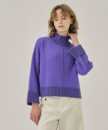 PUBLIC TOKYO | ショートヘムリブニット(ニット/セーター)