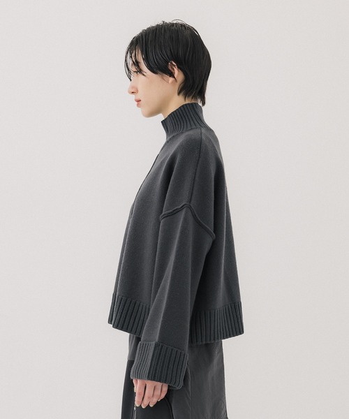 値下げ！新品！PUBLIC TOKYO★ショートヘムフリンジニット 値下げ！新品！PUBLIC TOKYO☆ショートヘムフリンジニット