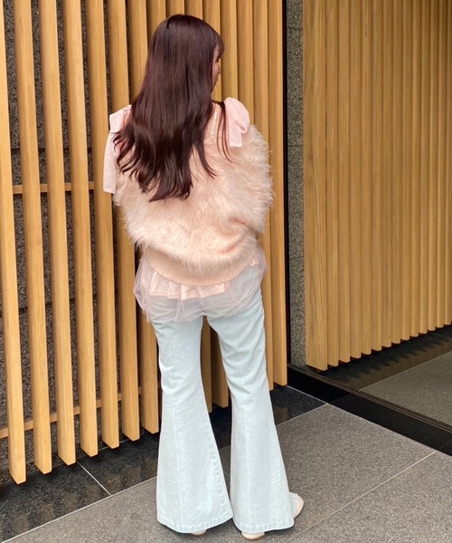 niceclap シャーリングチュールビスチェ フリルチュールロングスカート niceclap シャーリングチュールビスチェ フリルチュールロング
