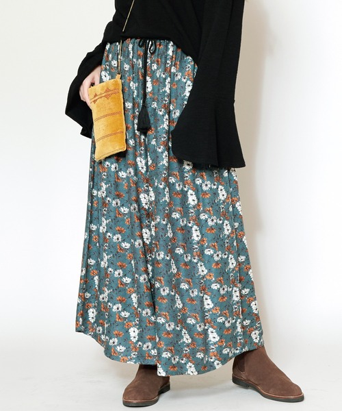 チャイハネ（チャイハネ）の「【チャイハネ】ネティーラワイドパンツ（その他パンツ・レディース・ブラック×グリーン/イエロー系その他/レッド/ターコイズブルー/ブルー/レッド系その他/グリーン系その他/イエロー・FREE）」の4枚目の写真