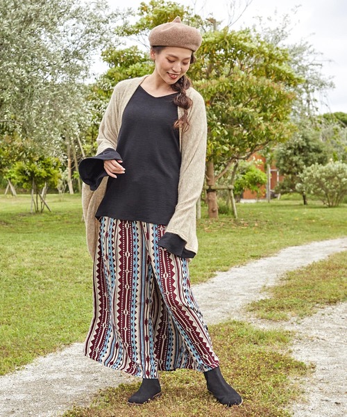 チャイハネ（チャイハネ）の「【チャイハネ】ネティーラワイドパンツ（その他パンツ・レディース・ブラック×グリーン/イエロー系その他/レッド/ターコイズブルー/ブルー/レッド系その他/グリーン系その他/イエロー・FREE）」の18枚目の写真