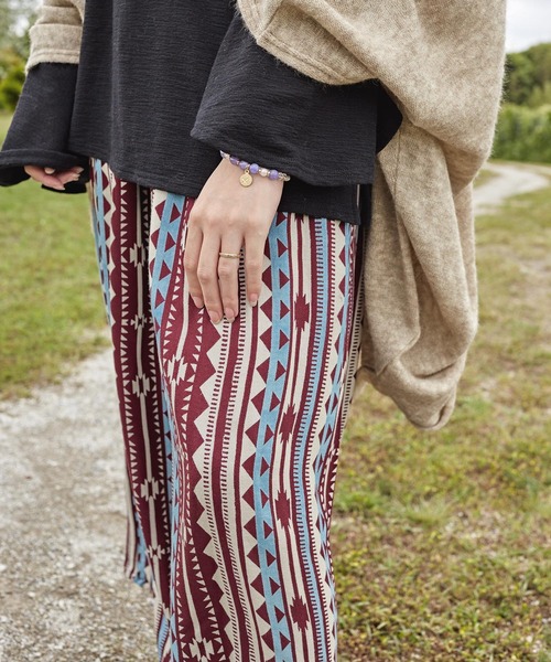 チャイハネ（チャイハネ）の「【チャイハネ】ネティーラワイドパンツ（その他パンツ・レディース・ブラック×グリーン/イエロー系その他/レッド/ターコイズブルー/ブルー/レッド系その他/グリーン系その他/イエロー・FREE）」の20枚目の写真