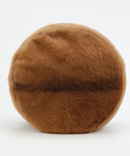polcadot(ポルカドット)の「RUSSIAN FUR TOQUE/ロシアン ファー トーク(ニットキャップ/ビーニー・レディース・ブラウン/アイボリー・FREE)」の7枚目の写真