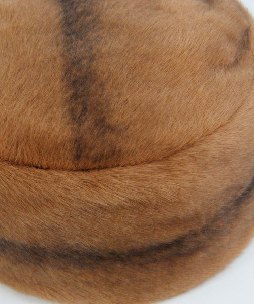 polcadot(ポルカドット)の「RUSSIAN FUR TOQUE/ロシアン ファー トーク(ニットキャップ/ビーニー・レディース・ブラウン/アイボリー・FREE)」の9枚目の写真