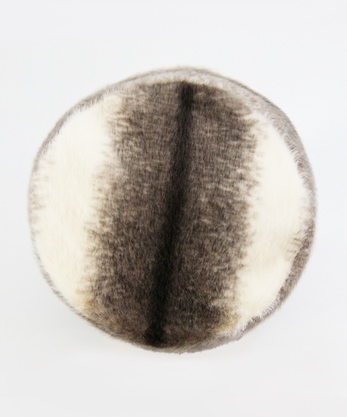 polcadot(ポルカドット)の「RUSSIAN FUR TOQUE/ロシアン ファー トーク(ニットキャップ/ビーニー・レディース・ブラウン/アイボリー・FREE)」の5枚目の写真