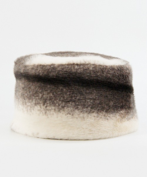 polcadot(ポルカドット)の「RUSSIAN FUR TOQUE/ロシアン ファー トーク(ニットキャップ/ビーニー・レディース・ブラウン/アイボリー・FREE)」の14枚目の写真