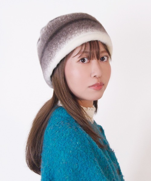 polcadot(ポルカドット)の「RUSSIAN FUR TOQUE/ロシアン ファー トーク(ニットキャップ/ビーニー・レディース・ブラウン/アイボリー・FREE)」の11枚目の写真