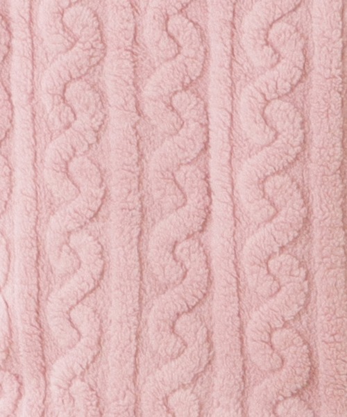 Lace Ladies（レースレディース）の「パールボタンケーブル柄ふわもこルームセット（ルームウェア/パジャマ・レディース・ブラック/ラベンダー/ブルー/ホワイト/ピンク・M/XL）」の12枚目の写真