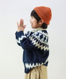 CIAOPANIC TYPY | 【WEB限定カラー】【KIDS】ノルディックフェザーヤーン２WAYクルーネックカーディガン(カーディガン/ボレロ)