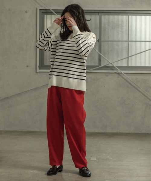 OPAQUE.CLIP（オペークドットクリップ）の「◆≪6color≫ ボタンショルダーニットプルオーバー【洗濯機洗い可／抗ピリング】（ニット/セーター・レディース・ホワイト系/グレー/グリーン/ブルー系その他/ホワイト系その他3/オレンジ・38/36/40/42/34）」の19枚目の写真