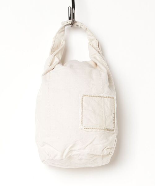 hobo(ホーボー)の「【hobo / ホーボー】ROLL TOP BAG DUCK CANVAS VINTAGE WASH(ハンドバッグ・メンズ・ナチュラル・FREE)」の5枚目の写真