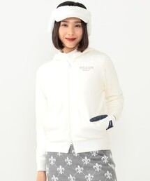 BEAMS GOLF（ビームスゴルフ）の「BEAMS GOLF PURPLE LABEL / エアシャット 裏付きニット フルジップパーカー（パーカー）」
