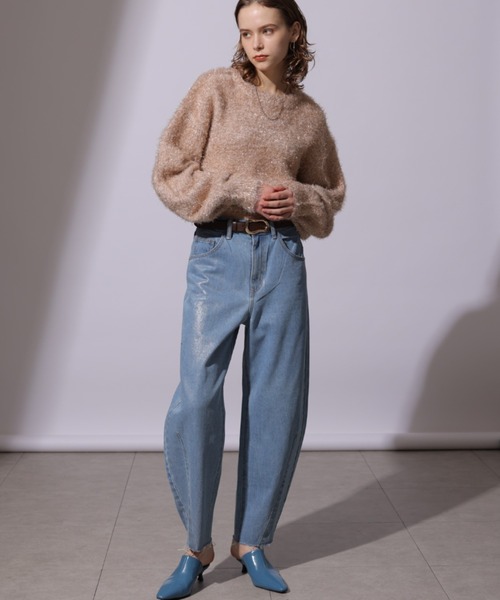 CADUNE（カデュネ）の「カーウ゛ィー箔デニム（その他パンツ）」 - WEAR