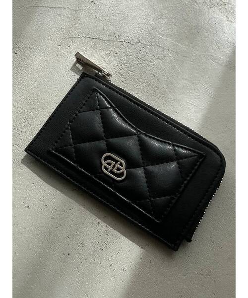 EMODA(エモダ)の「キルティングカードケース(カードケース・レディース・ミント/シルバー/ブラック/イエロー・FREE)」の2枚目の写真