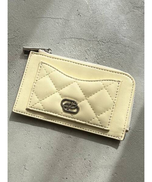 EMODA(エモダ)の「キルティングカードケース(カードケース・レディース・ミント/シルバー/ブラック/イエロー・FREE)」の7枚目の写真