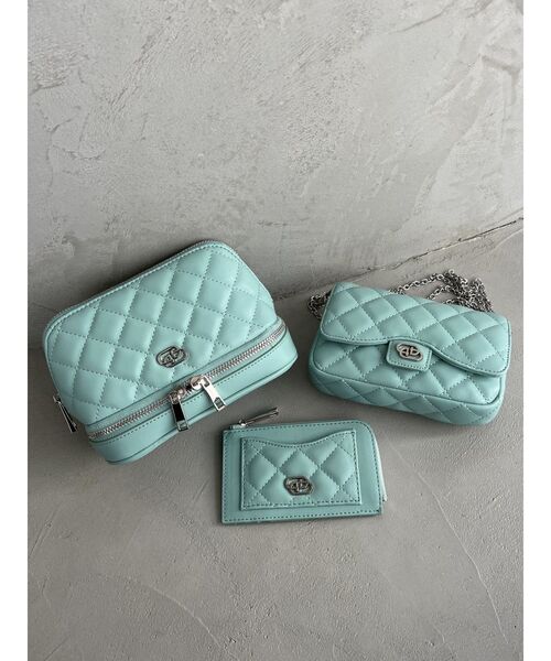 EMODA(エモダ)の「キルティングカードケース(カードケース・レディース・ミント/シルバー/ブラック/イエロー・FREE)」の12枚目の写真