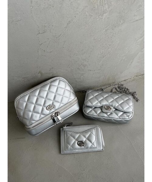 EMODA(エモダ)の「キルティングカードケース(カードケース・レディース・ミント/シルバー/ブラック/イエロー・FREE)」の13枚目の写真