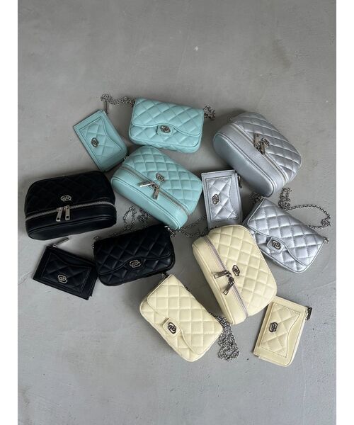 EMODA(エモダ)の「キルティングカードケース(カードケース・レディース・ミント/シルバー/ブラック/イエロー・FREE)」の14枚目の写真