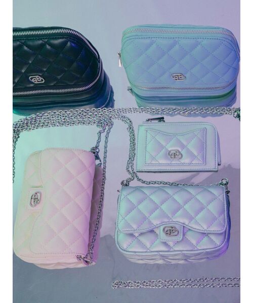 EMODA(エモダ)の「キルティングカードケース(カードケース・レディース・ミント/シルバー/ブラック/イエロー・FREE)」の15枚目の写真