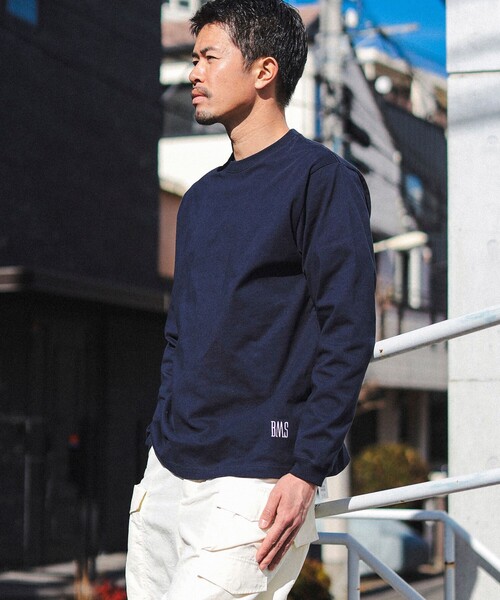 BEAMS / BMSロゴ ベーシック ロングスリーブ Tシャツ（Tシャツ