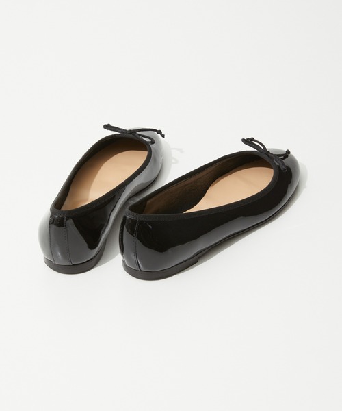 FABIO RUSCONI（ファビオルスコーニ）の「FABIO RUSCONI BALLET SHOES ファビオルスコーニ バレエシューズ フラット レザー パンプス（パンプス・レディース・ブラック/シルバー・39/38/37/36）」の5枚目の写真