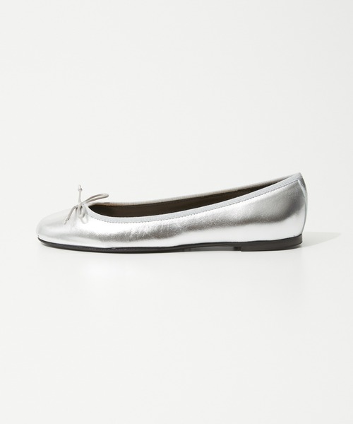 FABIO RUSCONI（ファビオルスコーニ）の「FABIO RUSCONI BALLET SHOES ファビオルスコーニ バレエシューズ フラット レザー パンプス（パンプス・レディース・ブラック/シルバー・39/38/37/36）」の13枚目の写真