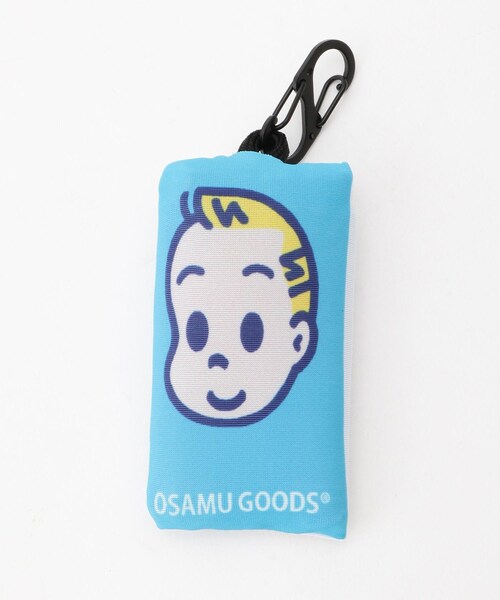 &Bridge（アンドブリッジ）の「OSAMU GOODS カラビナ・収納袋付きエコバッグ（エコバッグ/サブバッグ・レディース・ターコイズブルー系9・99）」の4枚目の写真