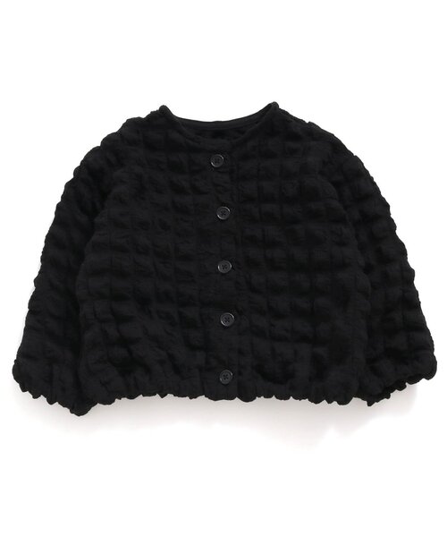 Seraph（セラフ）の「【2way】ポップコーンカーディガン（カーディガン/ボレロ・キッズ・ブラック/アイボリー/ミント・90/110/130/150）」の2枚目の写真