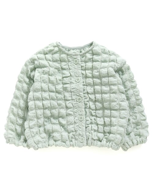 Seraph（セラフ）の「【2way】ポップコーンカーディガン（カーディガン/ボレロ・キッズ・ブラック/アイボリー/ミント・90/110/130/150）」の5枚目の写真