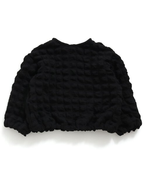 Seraph（セラフ）の「【2way】ポップコーンカーディガン（カーディガン/ボレロ・キッズ・ブラック/アイボリー/ミント・90/110/130/150）」の7枚目の写真