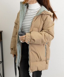 フェイクダウンコート中綿ジャケット韓国風