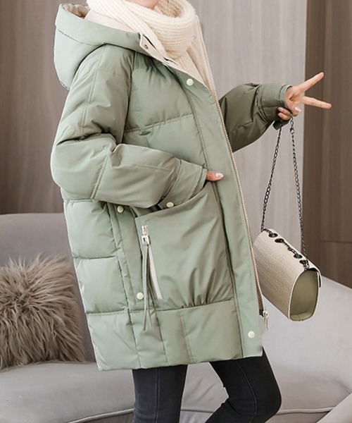 セール】フェイクダウンコート中綿ジャケット韓国風（ダウンジャケット