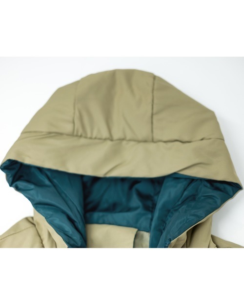 Miniministore(ミニミニストア)の「フェイクダウンコート中綿ジャケット韓国風(ダウンジャケット/コート・レディース・ブルーグリーン/ブラック/アイボリー/カーキ/ミント/ベージュ・L)」の10枚目の写真