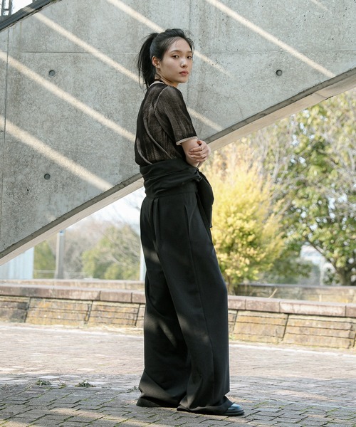 バイカラープレーティングリブニット（ニット/セーター）｜select MOCA