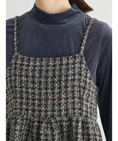 ELENCARE DUE（エレンカーレデュエ）の「・ELENCARE　DUE　ツイードバックリボンキャミ（インナーウェア/肌着・レディース・ブラウン/ブラック/グリーン・FREE）」の14枚目の写真