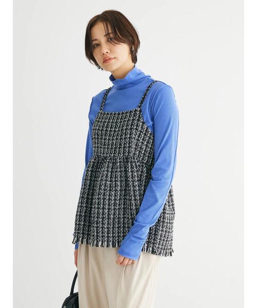 ELENCARE DUE（エレンカーレデュエ）の「・ELENCARE　DUE　ツイードバックリボンキャミ（インナーウェア/肌着・レディース・ブラウン/ブラック/グリーン・FREE）」の19枚目の写真