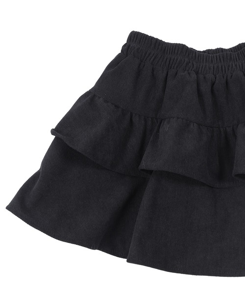 Figments（フィグメンツ）の「コーデュロイフリルマイクロミニスカート（スカート・レディース・ブラック/ベージュ・FREE）」の6枚目の写真