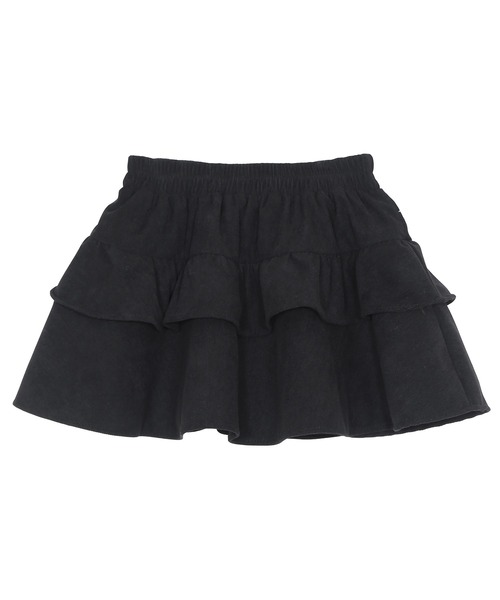 Figments（フィグメンツ）の「コーデュロイフリルマイクロミニスカート（スカート・レディース・ブラック/ベージュ・FREE）」の11枚目の写真