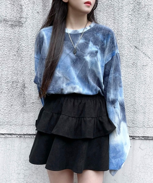 Figments（フィグメンツ）の「コーデュロイフリルマイクロミニスカート（スカート・レディース・ブラック/ベージュ・FREE）」の9枚目の写真