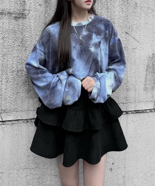 Figments（フィグメンツ）の「コーデュロイフリルマイクロミニスカート（スカート・レディース・ブラック/ベージュ・FREE）」の10枚目の写真