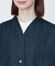 無印良品　婦人　和紙混デニムジャケット　M 無印良品（ムジルシリョウヒン）の「婦人 和紙混デニム