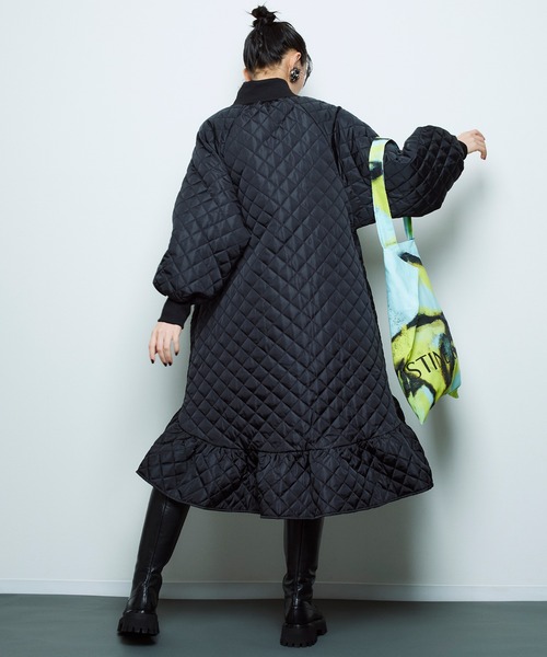 Narcissus（ナルシス）の「【Narcissus】キルティングフリルワンピース（ワンピース・レディース・ブラック・FREE）」の9枚目の写真