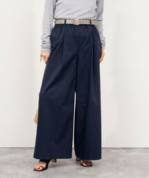 NOLLEY’S | ウォッシャブルイージーケアツイルワイドパンツ(その他パンツ)