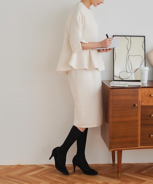 KOBE LETTUCE（コウベレタス）の「27hpa着圧ソックス（ソックス/靴下・レディース・グレー/チャコールグレー/オフホワイト/ブラック/ネイビー・FREE）」の10枚目の写真